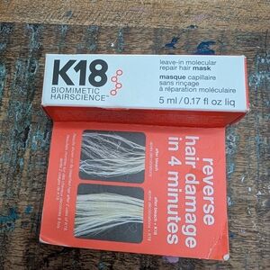 K18 Biomimetic Hairscience Leave-In Molecular Repair Hair Mask - Red